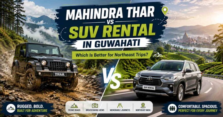 Thar vs SUV Rental in Guwahati
