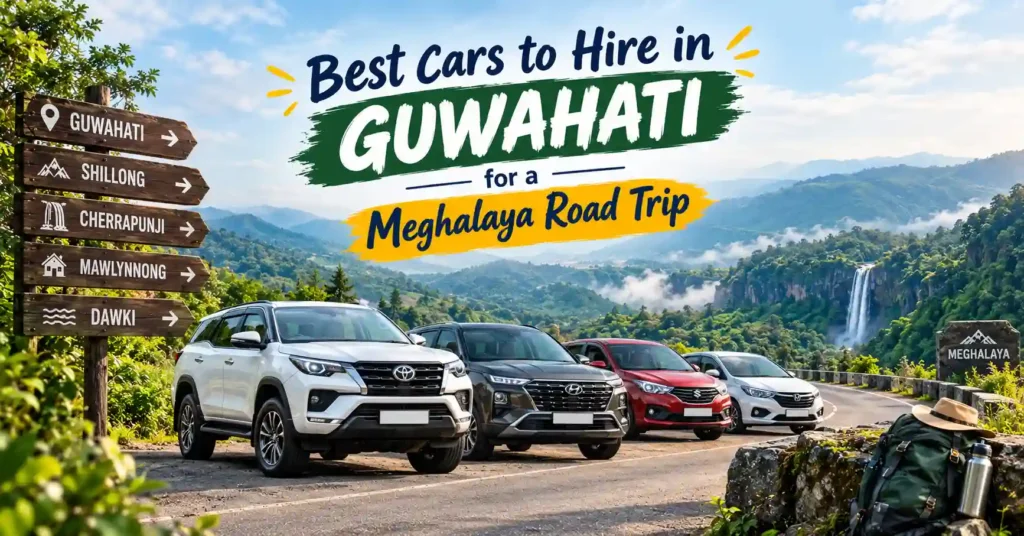car rental in Guwahati for Meghalaya trip